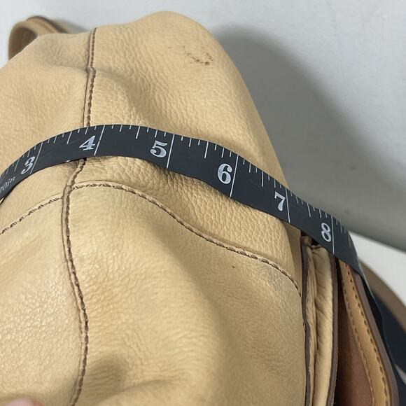 VTG Fossil Women's Tate Hobo Leather Shoulder Bag Light Tan - Picture 8 of 15